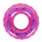 Rubber Materials Chew Tough Donut Puppy Teething Toys